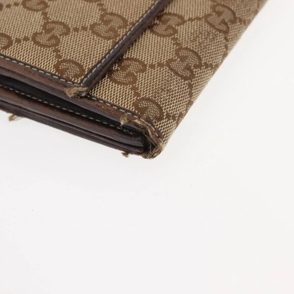 GUCCI GG Canvas Wallet 2 Set Beige Auth ti3479 - Picture 8 of 16